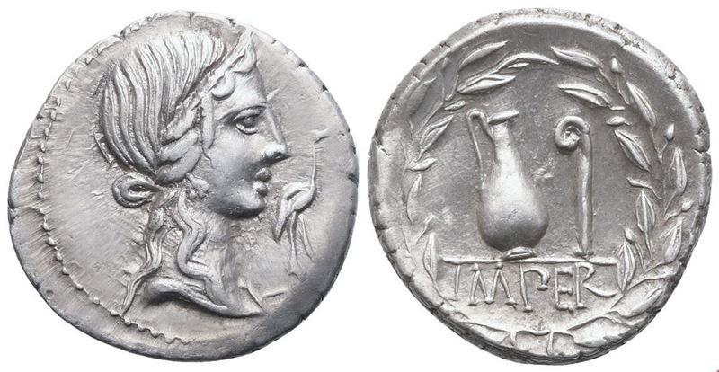 Q. Caecilius Metellus Pius, Denarius, Rome, 81 BC; AR (3,94 g; 18,3 mm; 10 h)