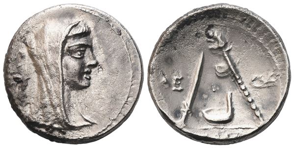 P. Sulpicius Galba, Denarius, 69 BC; AR (3,76 g; 16,3 mm; 4 h)