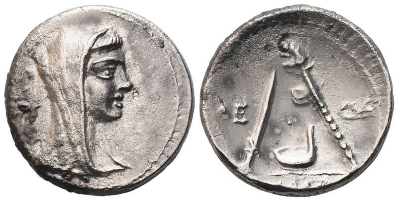 P. Sulpicius Galba, Denarius, 69 Bc; Ar (3,76 G; 16,3 MM; 4 H)