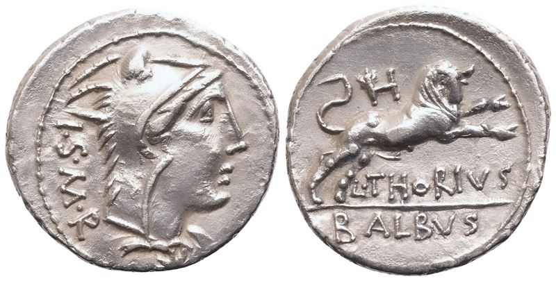 L. Thorius Balbus, Denarius, Rome, 105 BC; AR (3,89 g; 20 mm; 7 h)