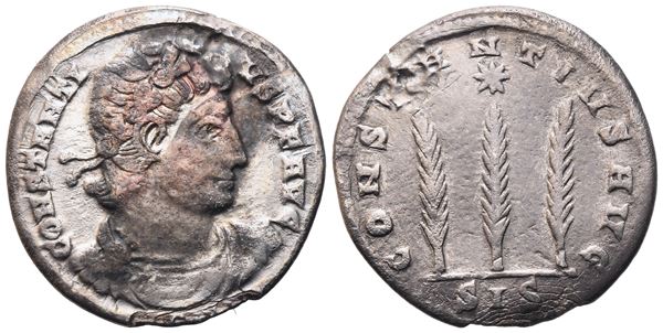 Constantius II (337-361), Siliqua, Siscia, c. 337-340; AR (2,75 g; 18,8 mm; 12 h)