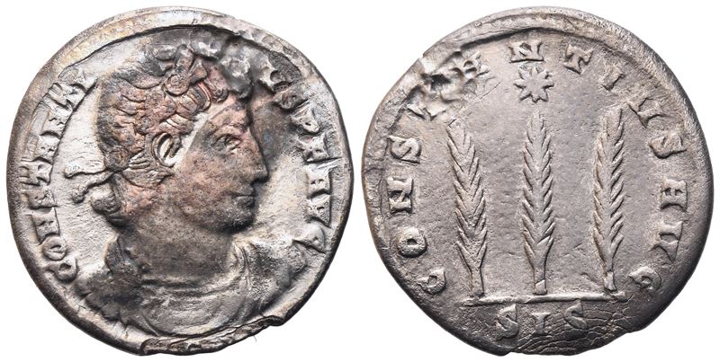 Constantius II (337-361), Siliqua, Siscia, C. 337-340; Ar (2,75 G; 18,8 MM; 12 H)