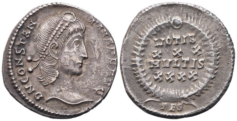 Constantius II (337-361), Siliqua, Thessalonica, 350-355; Ar (3,23 G; 20 MM; 4 H)