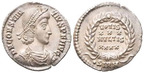 Constantius II (337-361), Siliqua; Sirmium, 351-355; AR (2,89 g; 20,4 mm; 6 h)