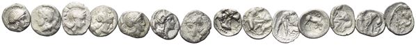  Lot of 7 AR coins to be catalogued. Lot sold as is, no returns.