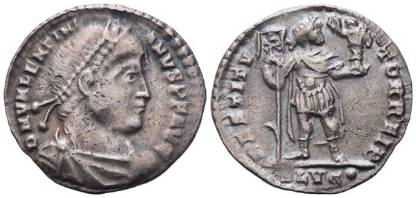 Valentinian I (364-375), Siliqua, Lugdunum, 364-367; AR (1,78 g; 18 mm; 12 h)