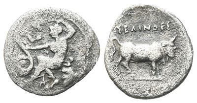 Sicily, Selinos, C. 417-409 Bc. Ar Litra (11 MM, 0.63 G).