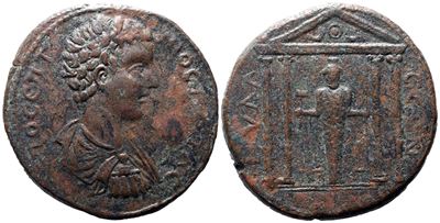 Geta (caesar, 198-209). Caria, Mylasa. Æ