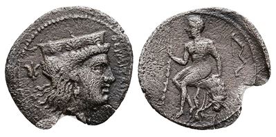 Sicily, Himera As Thermai Himerensis, C. 350-330 Bc. Ar Litra (12 MM, 0.53 G).