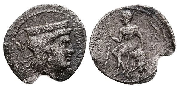 Sicily, Himera as Thermai Himerensis, c. 350-330 BC. AR Litra (12 mm, 0.53 g).
