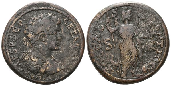 Geta (Caesar, 198-209). Pisidia, Antioch. Æ