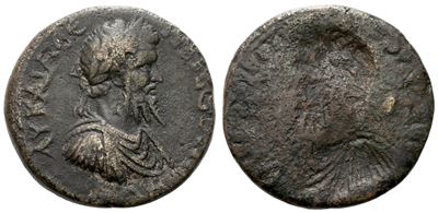 Septimius Severus (193-211). Uncertain Mint. Brockage Æ