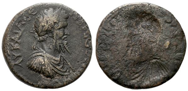 Septimius Severus (193-211). Uncertain mint. Brockage Æ