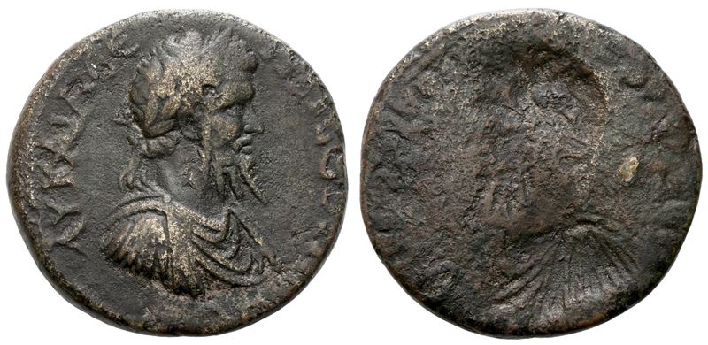 Septimius Severus (193-211). Uncertain Mint. Brockage Æ