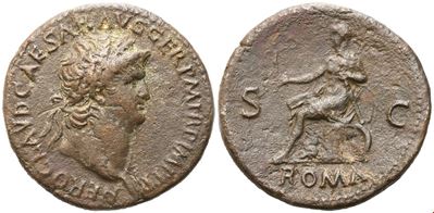 Nero (54-68), Sestertius, Lugdunum, 65; Æ (23,80 G; 35,5 MM; 6 H)