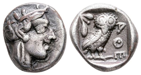 Attica, Athens, c. 454-404 BC. AR Drachm (15 mm, 4.25 g).