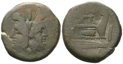 Uncertain, As, C. 169-158 Bc; Æ (24,31 G; 30,1 MM; 11 H)