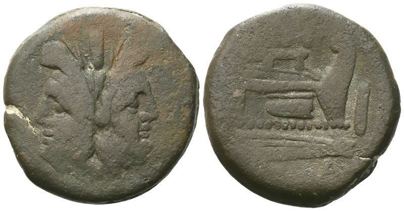 Uncertain, As, C. 169-158 Bc; Æ (24,31 G; 30,1 MM; 11 H)