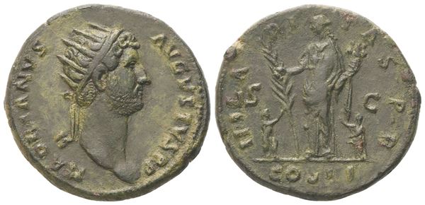 Hadrian (117-138), Dupondius, Rome, 125-128; Æ (11,81 g; 26,5 mm; 5 h)