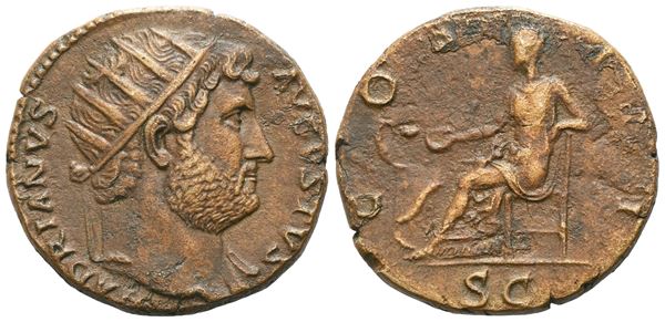 Hadrian (117-138), Dupondius, Rome, 124-128; Æ (11,24 g; 25 mm; 6 h)