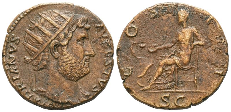 Hadrian (117-138), Dupondius, Rome, 124-128; Æ (11,24 G; 25 MM; 6 H)
