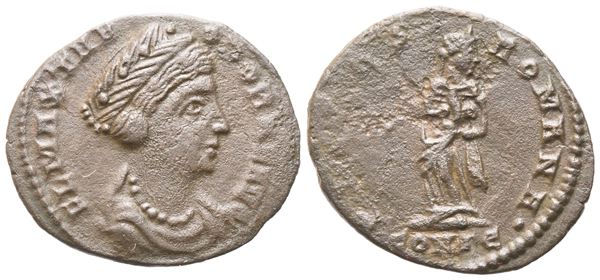 Theodora (337-340), Follis, Constantinople; Æ (1,44 g; 16,8 mm; 11 h)  