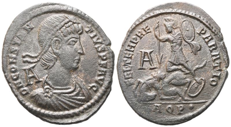 Constantius II (337-361), Centenionalis, Aquileia, 350-352; Æ (4,89 G; 26,7 MM; 6 H)