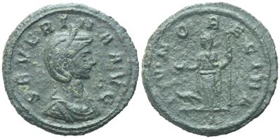 Severina Augusta (270-275), As, Rome, 275; Æ (7,89 G; 25,3 MM; 12 H)