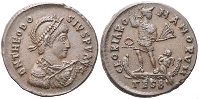 Theodosius I (379–395), AE, 21 mm, Thessalonica, 383–388