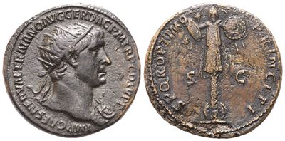 Trajan (98-117), Dupondius, Rome, 107; Æ (15,05 G; 27,2 MM; 6 H)