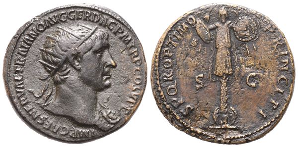 Trajan (98-117), Dupondius, Rome, 107; Æ (15,05 g; 27,2 mm; 6 h)