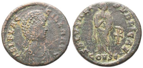 Aelia Flaccilla (wife of Theodosius I), AE2, Constantinople, 379-388; Æ (5,78 g; 21,4 mm; 6 h)