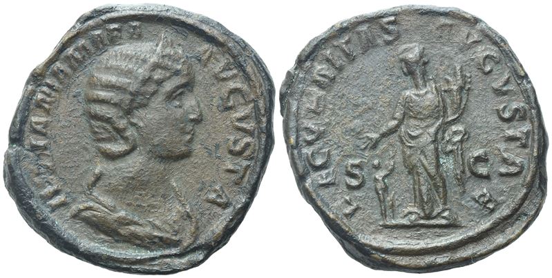 Julia Mamaea Augusta, Sestertius, Roma, 232 d.C. (Æ, 20,10 g; 32,4 mm; 6 h)