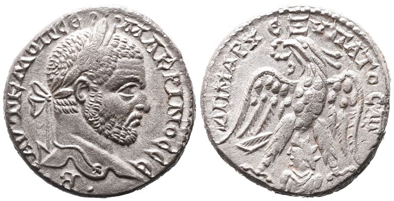 Macrinus (217-218). Seleucis And Pieria, Emesa. Bi Tetradrachm