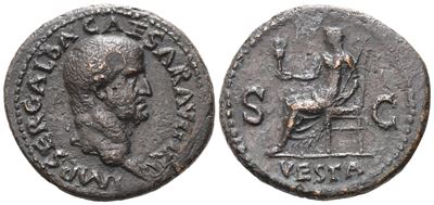 Galba (68-69), As, Rome, 68; Æ (11,22 G; 28,4 MM; 6 H)