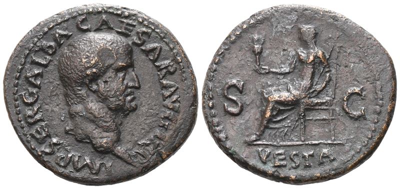 Galba (68-69), As, Rome, 68; Æ (11,22 G; 28,4 MM; 6 H)