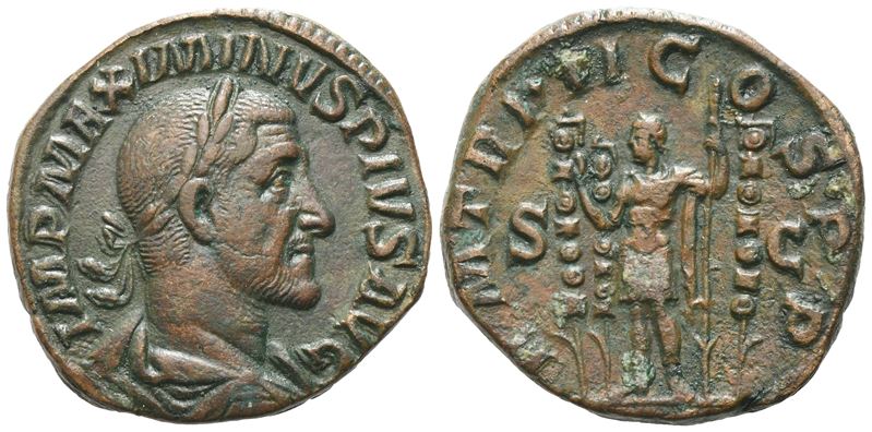 Maximinus i (235-238), Sestertius, Rome, 238; Æ (17,93 G; 28,8 MM; 12 H)