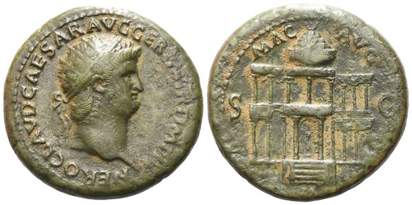 Nero (54-68), Dupondius, Rome, c. 64; Æ (16,39 g; 29 mm; 6 h)