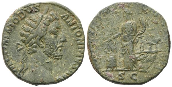  Commodus (177-192), Sesertius, Rome,  181-182; Æ (21,06 g; 28,2 mm; 6 h)