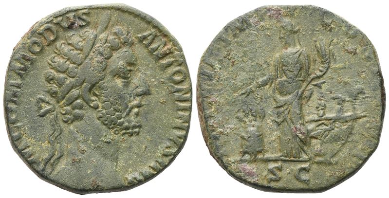 Commodus (177-192), Sesertius, Rome, 181-182; Æ (21,06 G; 28,2 MM; 6 H)