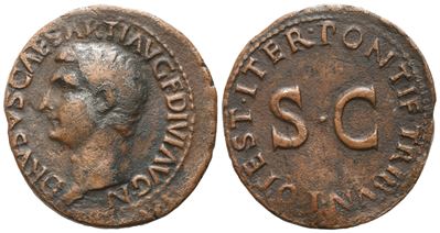 Drusus, As Struck Under Tiberius, Rome, 22-23; Æ (9,80 G; 28,7 MM; 12 H)