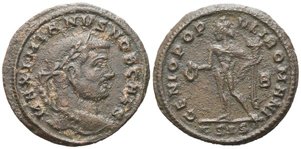 Galerius as Caesar  (293-305), Follis, Siscia, c. 295; Æ (9,45 g; 28,5 mm; 1 h)