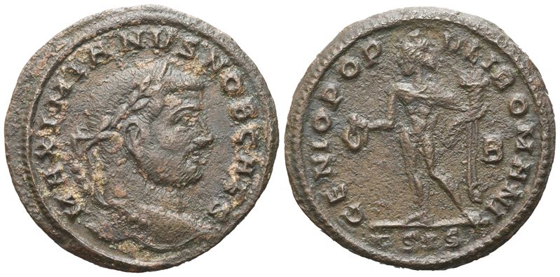 Galerius As Caesar (293-305), Follis, Siscia, C. 295; Æ (9,45 G; 28,5 MM; 1 H)