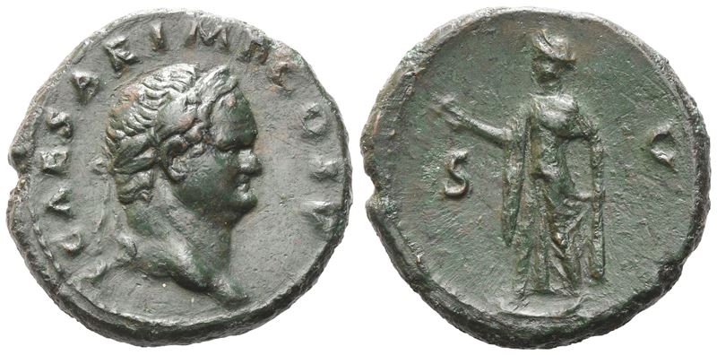 Titus As Caesar (69-79), As, Rome, 76; Æ (12,42 G; 27,2 MM; 6 H)