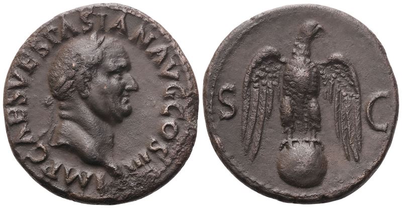 Vespasiano (69–79), As (Æ), Roma, 71