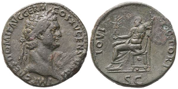 Domitian (81-96), Sestertius, Rome, 88-89; Æ (22,44 g; 32,4 mm; 6 h)