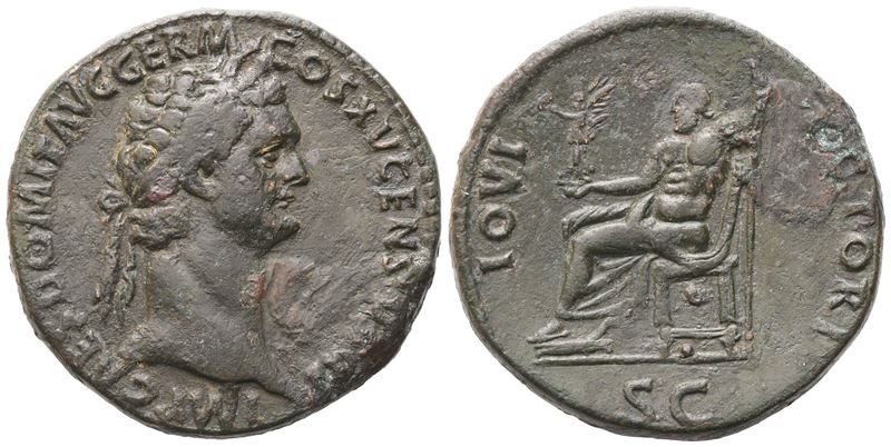 Domitian (81-96), Sestertius, Rome, 88-89; Æ (22,44 G; 32,4 MM; 6 H)