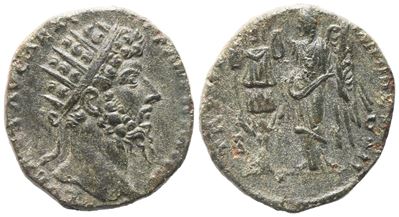 Lucius Verus (161-169), Dupondius , Rome, 166; Æ (11,19 G 24,1 MM 11 H)