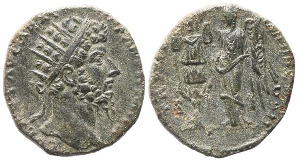 Lucius Verus (161-169), Dupondius , Rome, 166; Æ (11,19 g 24,1 mm 11 h)