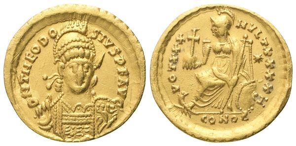 Theodosius II (402-450), Solidus, Constnatinople, c. 430-440; AV (3,6 g; 19,5 mm; 6 h)